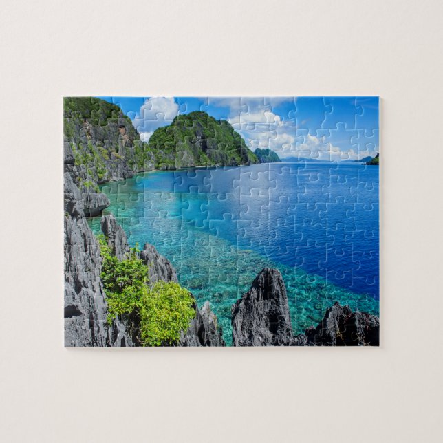 Bacuit Archipelago Seascape Jigsaw Puzzle (Horizontal)