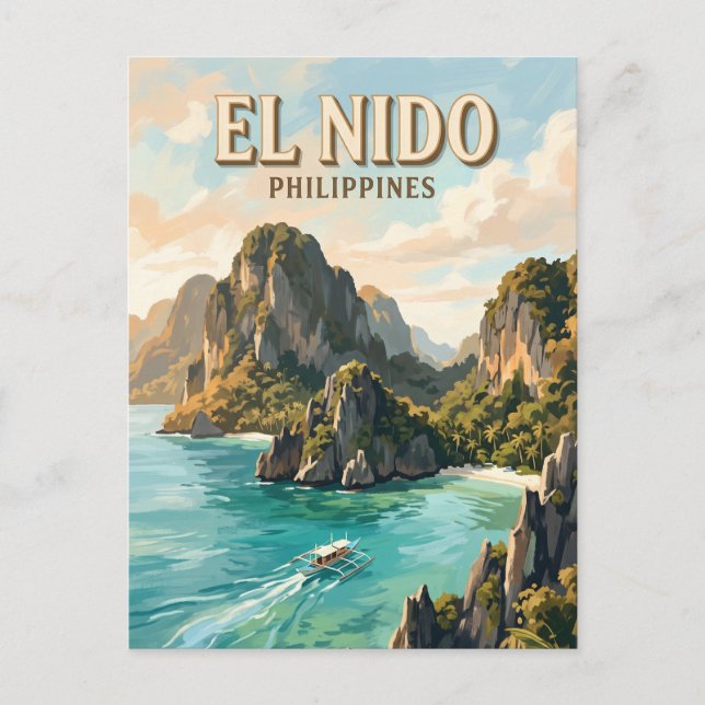 Bacuit Bay El Nido Philippines Postcard (Front)