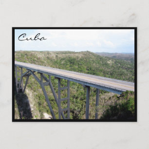 bacunayagua bridge postcard