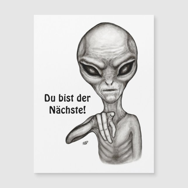 Bad Alien , Du bist der Nächste! Magnetic card (Front)