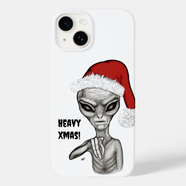 Bad Alien , Heavy Xmas ! Case-Mate iPhone Case (Back)