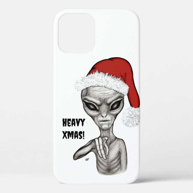 Bad Alien , Heavy Xmas ! Case-Mate iPhone Case (Back)