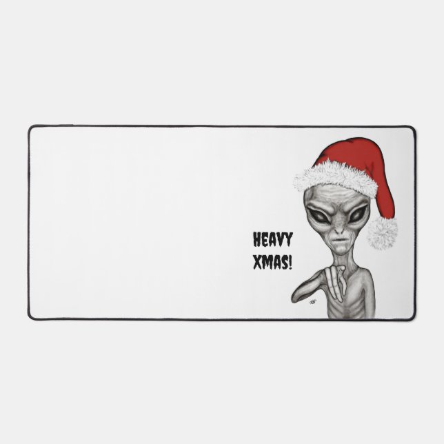 Bad Alien , Heavy Xmas ! Desk Mat (Front)