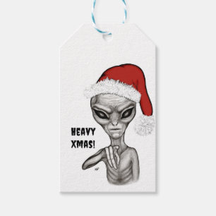 Bad Alien , Heavy Xmas ! Gift Tags