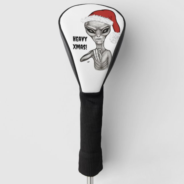 Bad Alien , Heavy Xmas ! Golf Head Cover (Front)