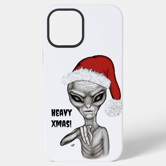 Bad Alien , Heavy Xmas ! iPhone Case (Back)