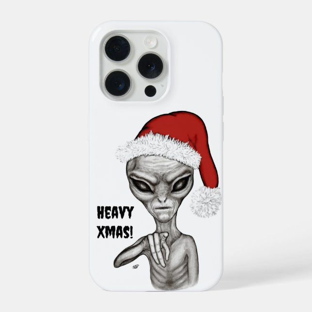 Bad Alien , Heavy Xmas ! iPhone Case (Back)