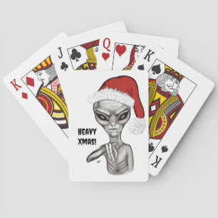 Bad Alien , Heavy Xmas ! Playing Cards