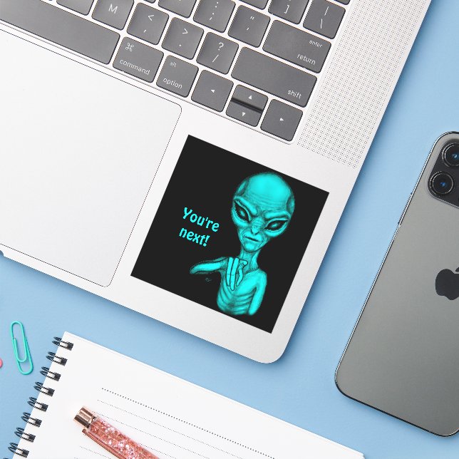 Bad Alien , You're next ! (Laptop w/ iPhone)