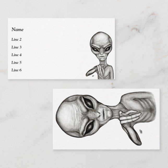 Bad Alien , You're next ! Business Card (Front/Back)