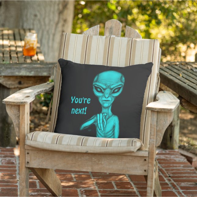 Bad Alien , You're next ! Cushion (Chair)