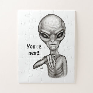 Bad Alien , You're next ! Jigsaw Puzzle