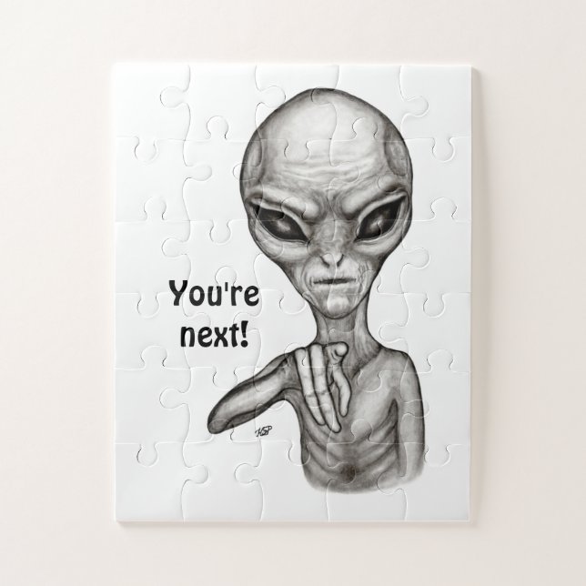 Bad Alien , You're next ! Jigsaw Puzzle (Vertical)