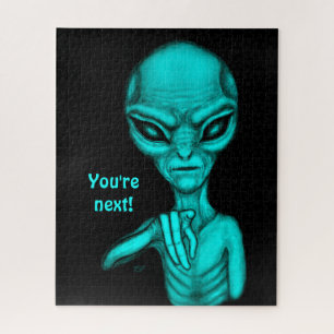 Bad Alien , You're next ! Jigsaw Puzzle
