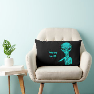 Bad Alien , You're next ! Lumbar Cushion