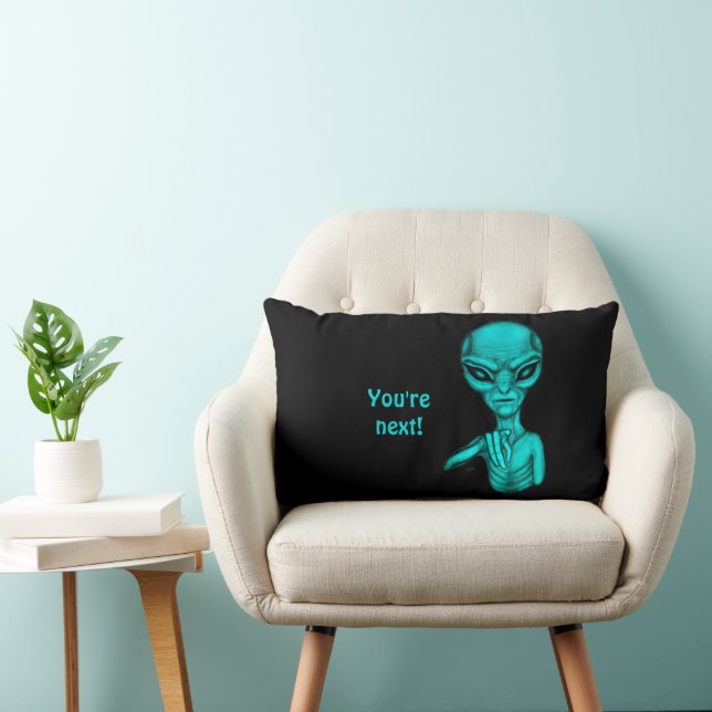 Bad Alien , You're next ! Lumbar Cushion (Chair)