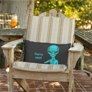 Bad Alien , You're next ! Lumbar Cushion