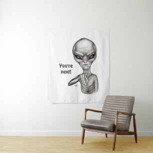 Bad Alien , You're next ! Tapestry