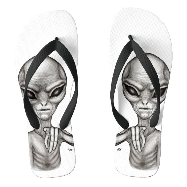 Bad Alien , You're next ! Thongs (Footbed)