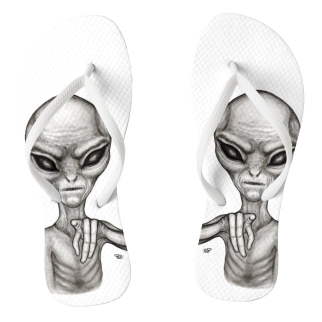 Bad Alien , You're next ! Thongs (Footbed)