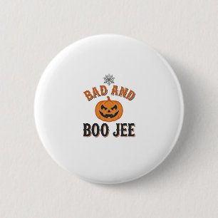 Bad And Boo Jee Halloween Pumpkin Graphic_1 6 Cm Round Badge