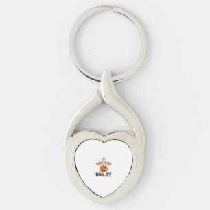 Bad And Boo Jee Halloween Pumpkin Graphic_1 Key Ring