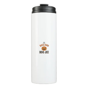 Bad And Boo Jee Halloween Pumpkin Graphic_1 Thermal Tumbler