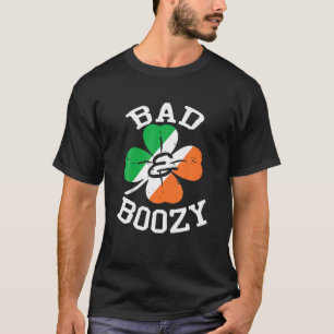 Bad And Boozy St Patrick's Day Irish Drinking Sham T-Shirt