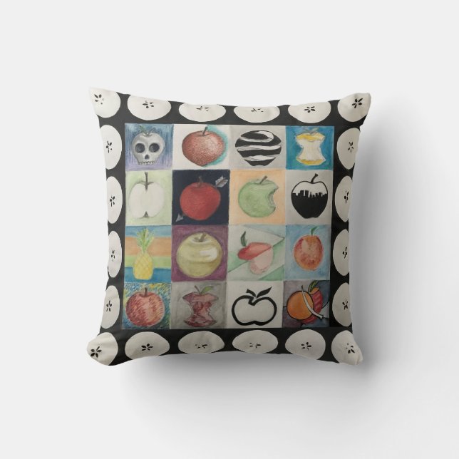 Bad Apple Art Pillow (Front)