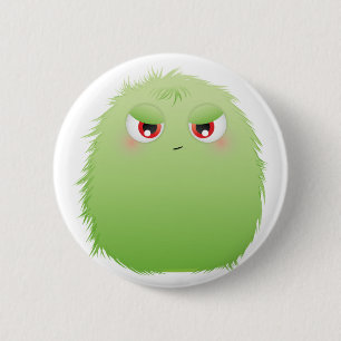 Bad Attitude Furry Monster 6 Cm Round Badge