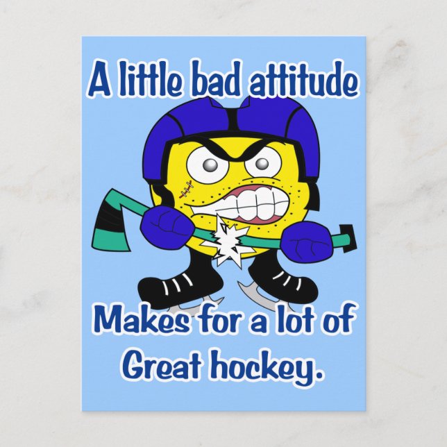 Bad attitude Postcard (Front)