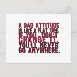 bad attitude products postcard