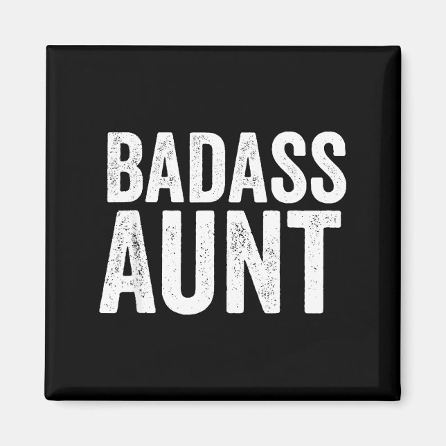 Bad Aunt Gift Funny New Aunt Idea New Niece Nephew Magnet (Front)