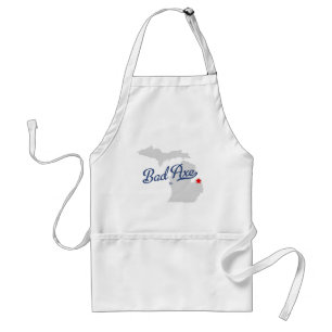 Bad Axe Michigan MI Shirt Standard Apron
