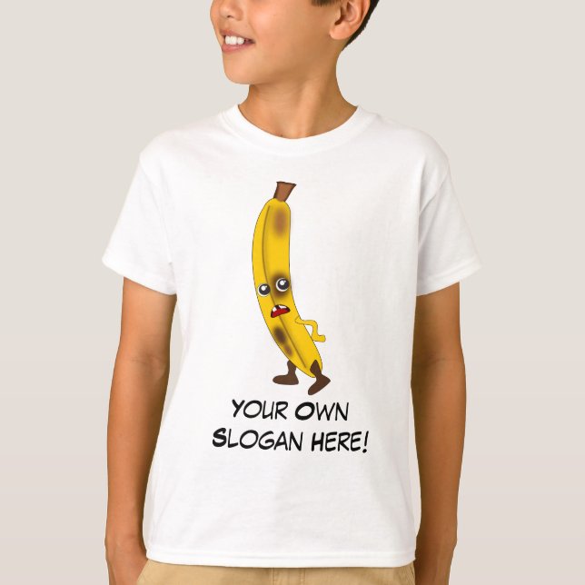 Bad Banana with Customisable Slogan T-Shirt (Front)