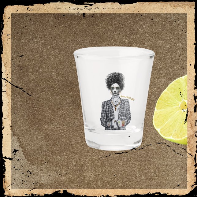 Bad & Boo-Jee Bride  Shot Glass (Creator Uploaded)