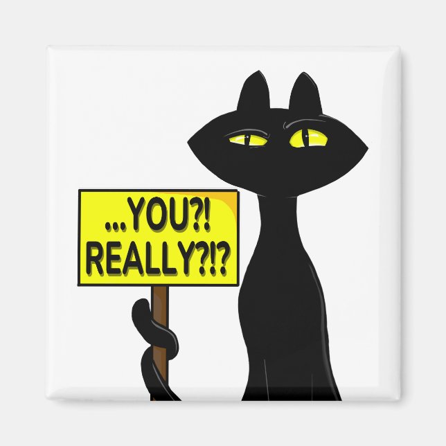 Bad Boogie Fanny Magnet - You?! Really?! sign (Front)