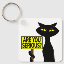 Bad Boogie Funny Are You Serius?  Keychain