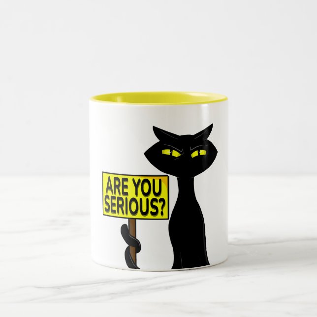 Bad Boogie Funny Mug - Are You Serius? sign (Center)