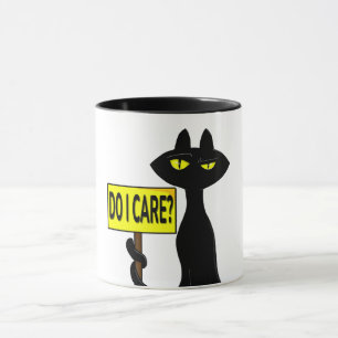 Bad Boogie Funny Mugs - Do I care? sign