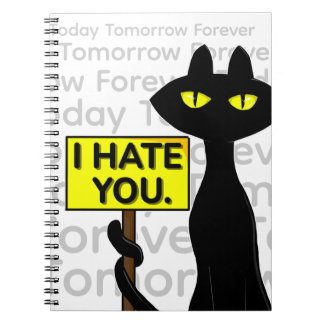 Bad Boogie Funny Notebook - I Hate You