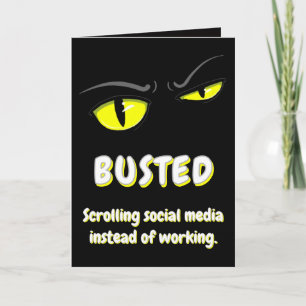 Bad Boogie Funny - Sarcastic Thank You Card