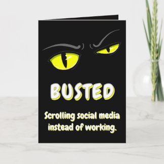 Bad Boogie Funny - Sarcastic Thank You Card
