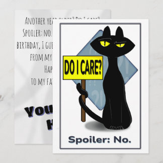 Bad Boogie Sarcastic  Birthday Card 
