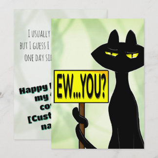 Bad Boogie Sarcastic  Birthday Card 