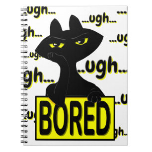 Bad Boogie Sarcastic Black Cat Funny Notebook