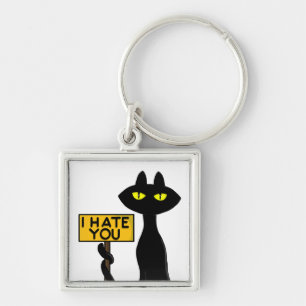 Bad Boogie -The Cat- "IHATEYOU" funny Keychains