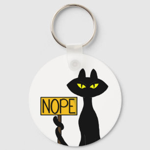 Bad Boogie -The Cat- "NOPE" funny Keychains
