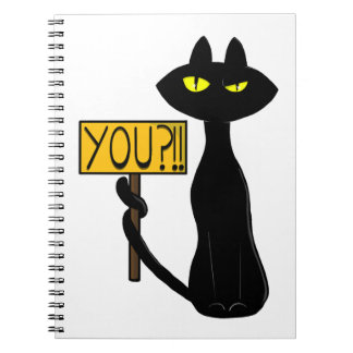 Bad Boogie -The Cat- "You?!!" funny Notebooks
