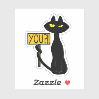 Bad Boogie -The Cat- "You?!!" funny Stickers